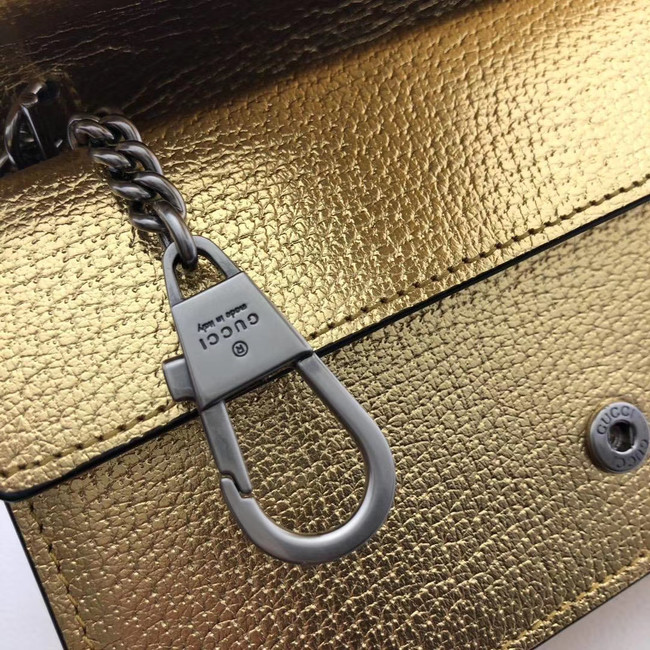 Gucci Dionysus Leather Super mini Bag 476432 gold