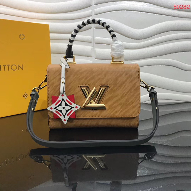 Louis vuitton original CRAFTY TWIST tote bag M56780 Caramel