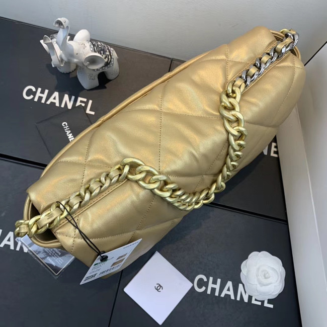 Chanel 19 flap bag AS1161 gold