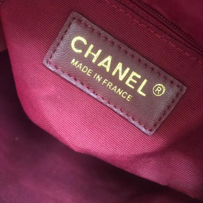 Chanel velvet Drawstring bag AS1894 Burgundy