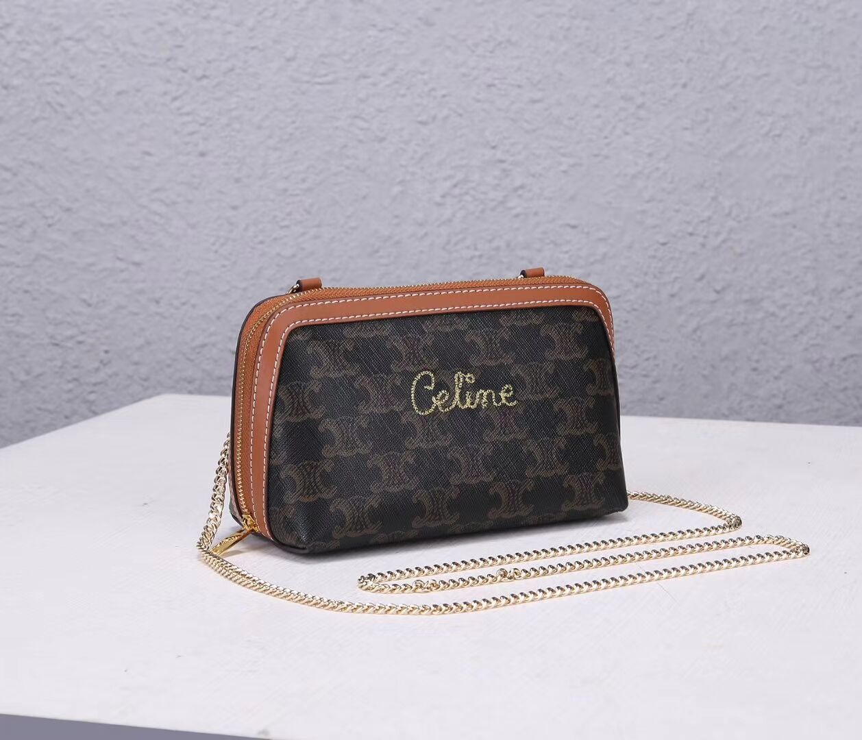 Celine COATED CANVAS CL00382 brown