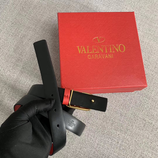 Valentino Leather Belt wide 2.0CM 3599 red