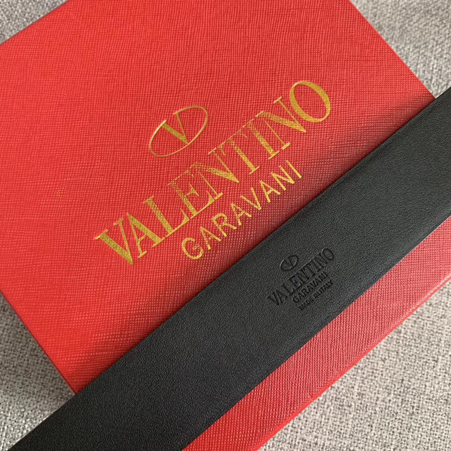 Valentino Leather Belt wide 4.0CM 3598 black