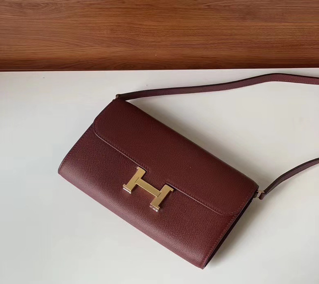 Hermes Constance to go mini Bag H4088 Burgundy