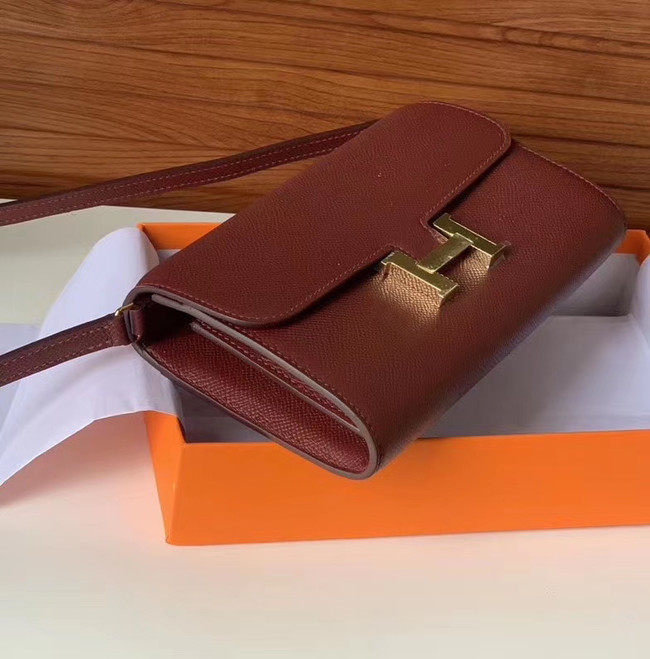 Hermes Constance to go mini Bag H4088 Burgundy