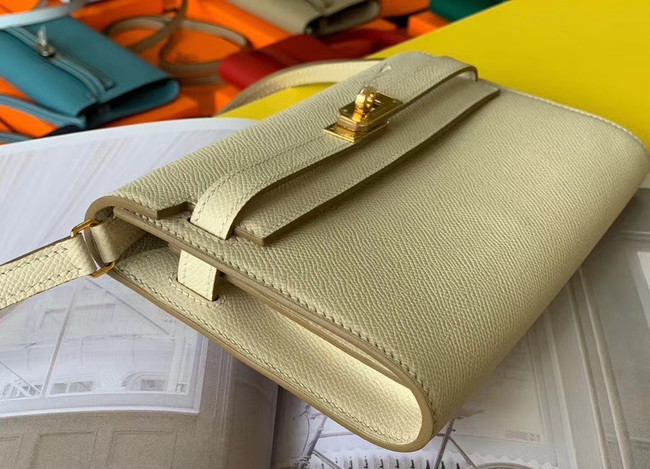 Hermes Original kelly espom leather to go woc Bag H4087 cream