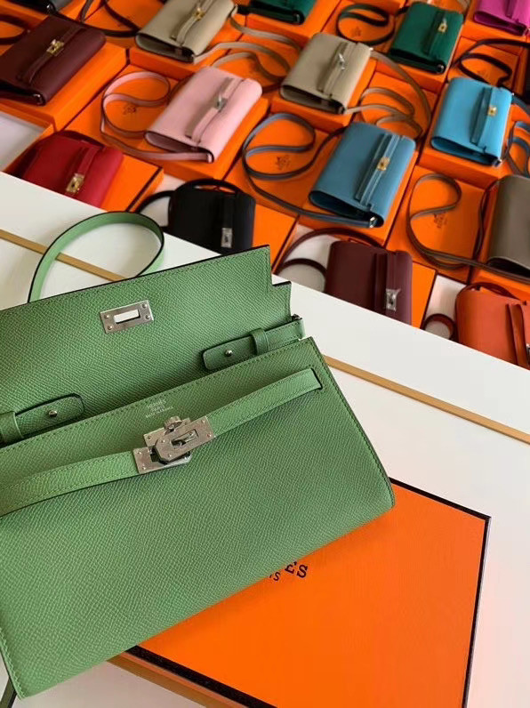 Hermes Original kelly espom leather to go woc Bag H4087 green