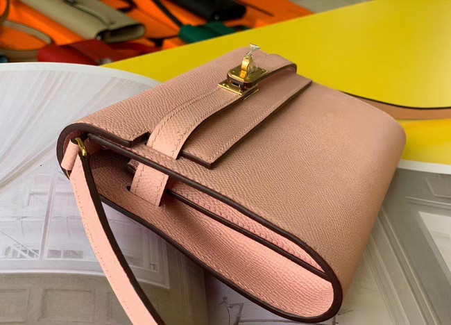 Hermes Original kelly espom leather to go woc Bag H4087 light pink