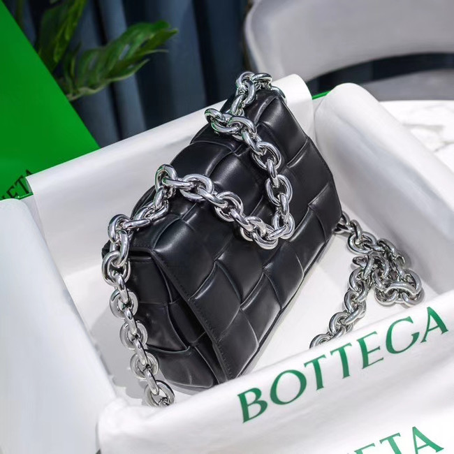 Bottega Veneta THE CHAIN CASSETTE Expedited Delivery 631421 black & Hardware: Silver finish