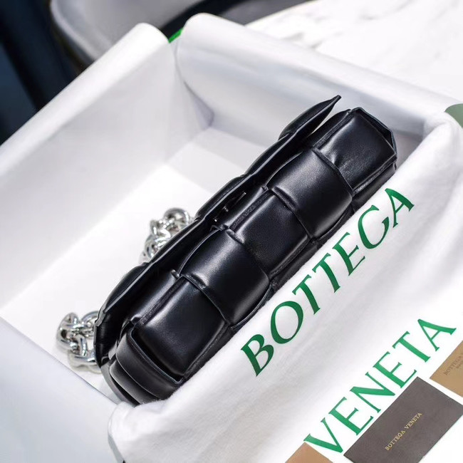 Bottega Veneta THE CHAIN CASSETTE Expedited Delivery 631421 black & Hardware: Silver finish