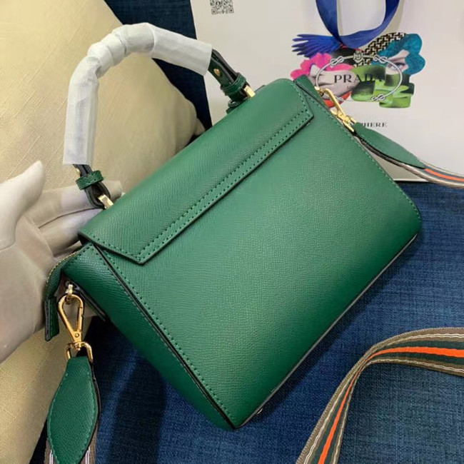 Prada Calf skin tote 1BD071 1BD209 green