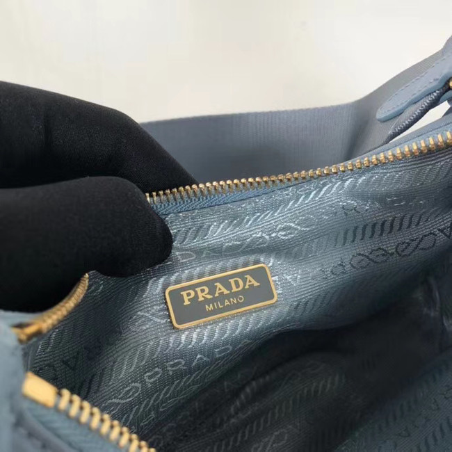 Prada Re-Edition nylon shoulder bag 1BH204 light blue