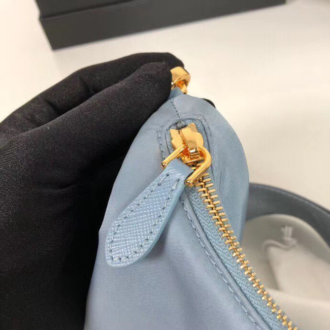 Prada Re-Edition nylon shoulder bag 1BH204 light blue