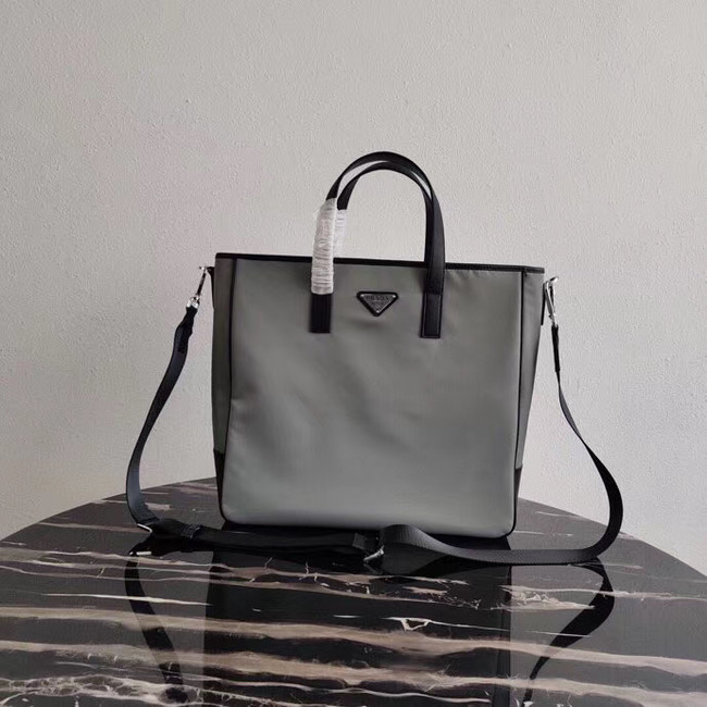 Prada Re-Edition nylon tote 1BD071 2VG064 grey