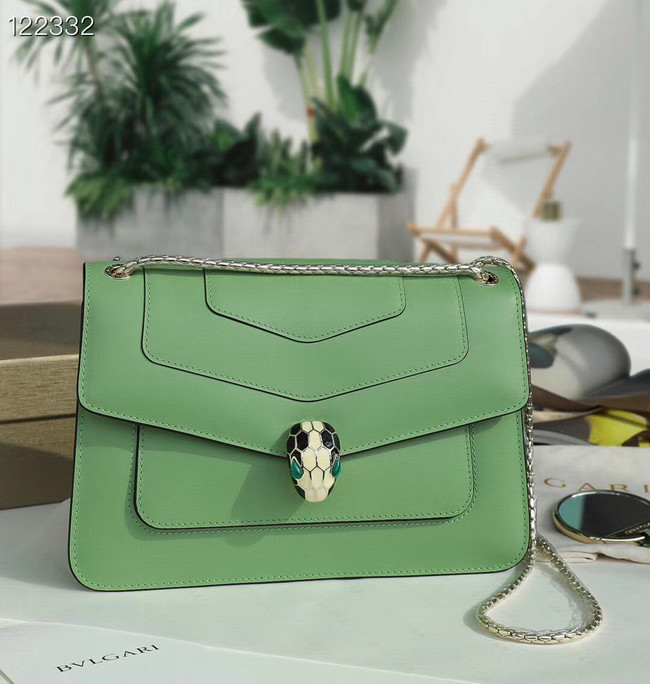 Bvlgari Serpenti Forever leather small crossbody bag 29286 green