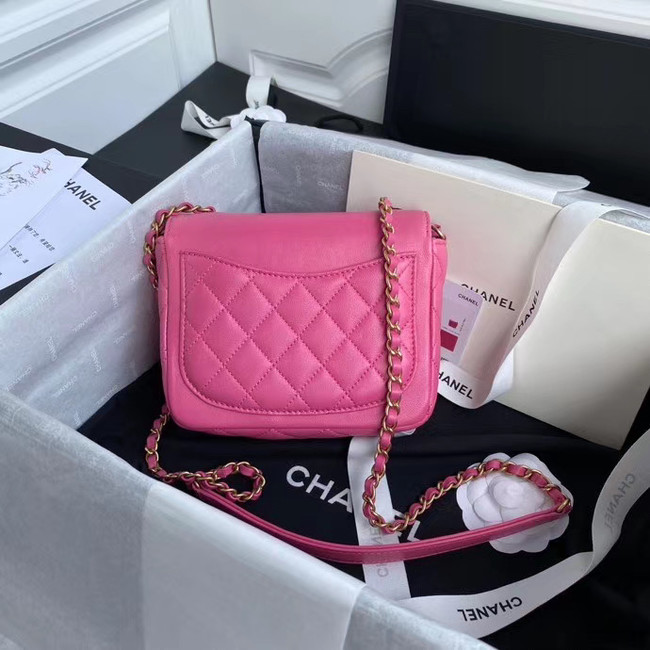 Chanel Original Lather Flap Bag AS3699 rose