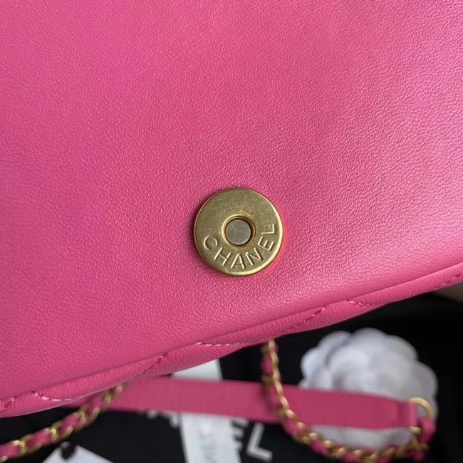 Chanel Original Lather Flap Bag AS3699 rose