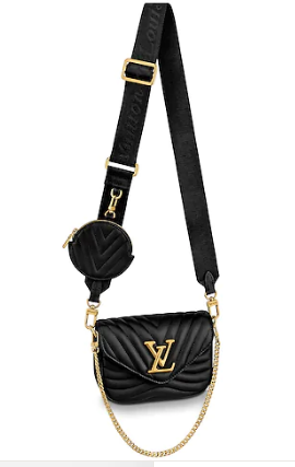 Louis Vuitton Original NEW WAVE MULTI-POCHETTE M56461 black