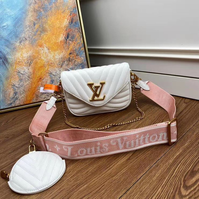 Louis Vuitton Original NEW WAVE MULTI-POCHETTE M56461 white