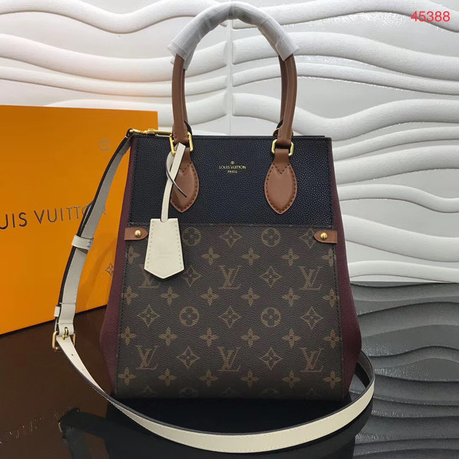 Louis Vuitton Original FOLD TOTE medium M45409 black&brown&white