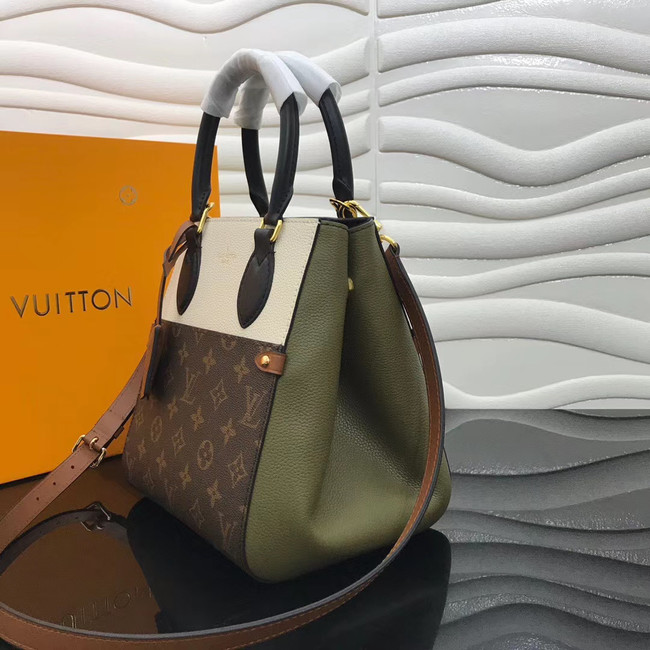 Louis Vuitton Original FOLD TOTE medium M45409 Khaki&black&white