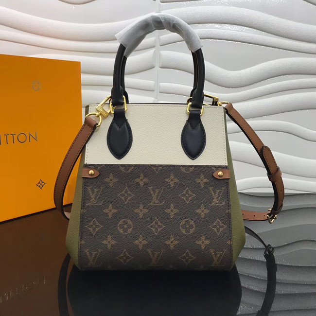 Louis Vuitton Original FOLD TOTE medium M45409 Khaki&black&white