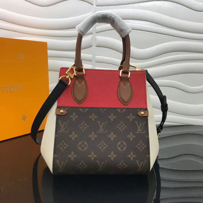 Louis Vuitton Original FOLD TOTE medium M45409 red&brown&white