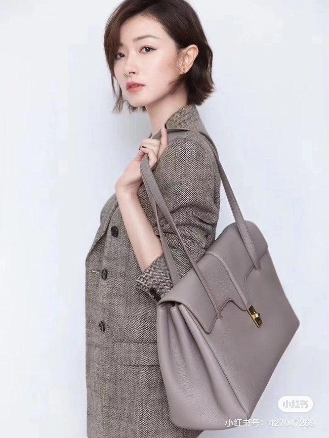 Celine LARGE SOFT 16 BAG IN SUPPLE GRAINED CALFSKIN 194043 GREY