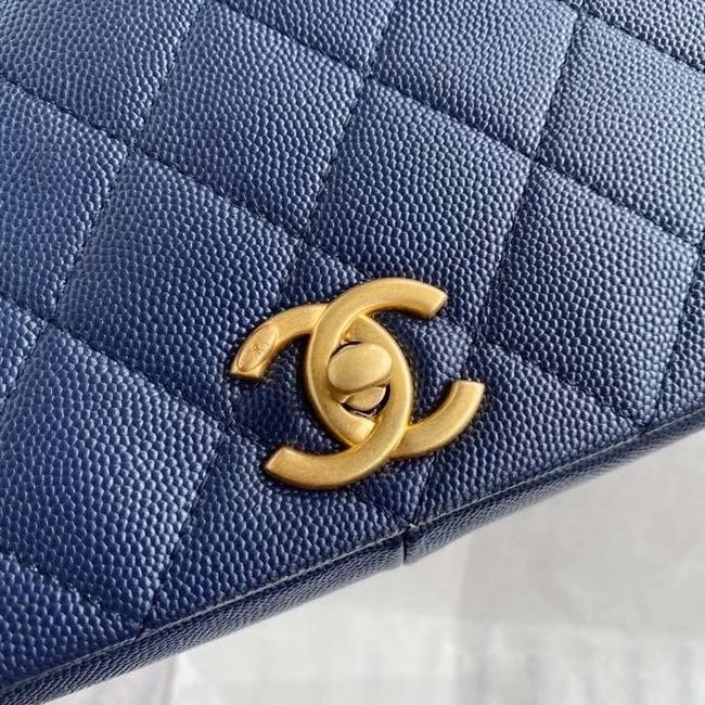 Chanel Original Lather Flap Bag AS36555 blue