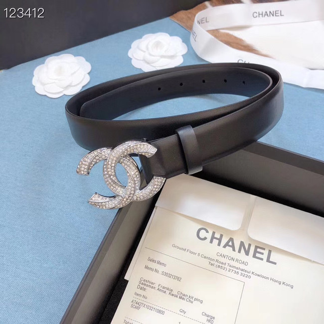 Chanel Original Calf Leather 3602 black&Silver