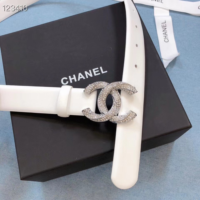 Chanel Original Calf Leather 3602 white&Silver