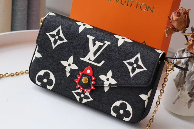 Louis Vuitton LV CRAFTY POCHETTE FELICIE Chain Bag M69515 black