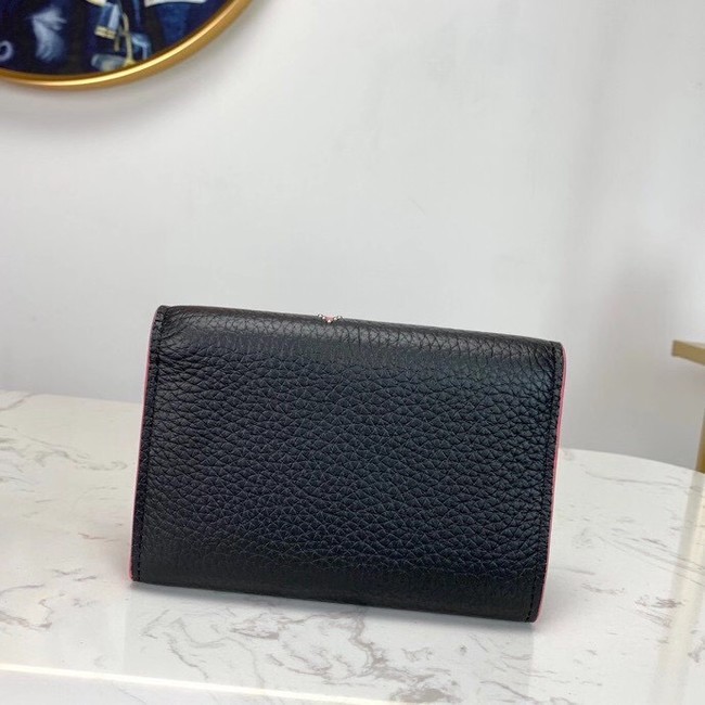 Louis vuitton original CAPUCINES wallet M63222 black