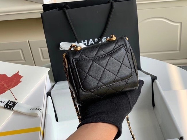 Chanel Original Magnet buckle bag AS1885 black