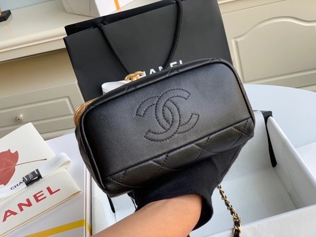 Chanel Original mini Magnet buckle bag AS1886 black