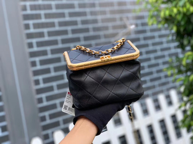 Chanel Original mini Magnet buckle bag AS1886 black