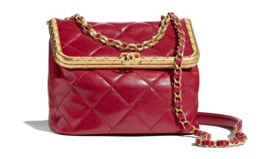 Chanel Original mini Magnet buckle bag AS1886 red