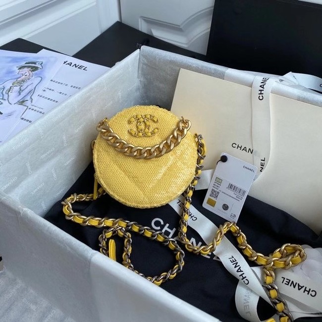 Chanel 19 chain Bag AP0945 Yellow