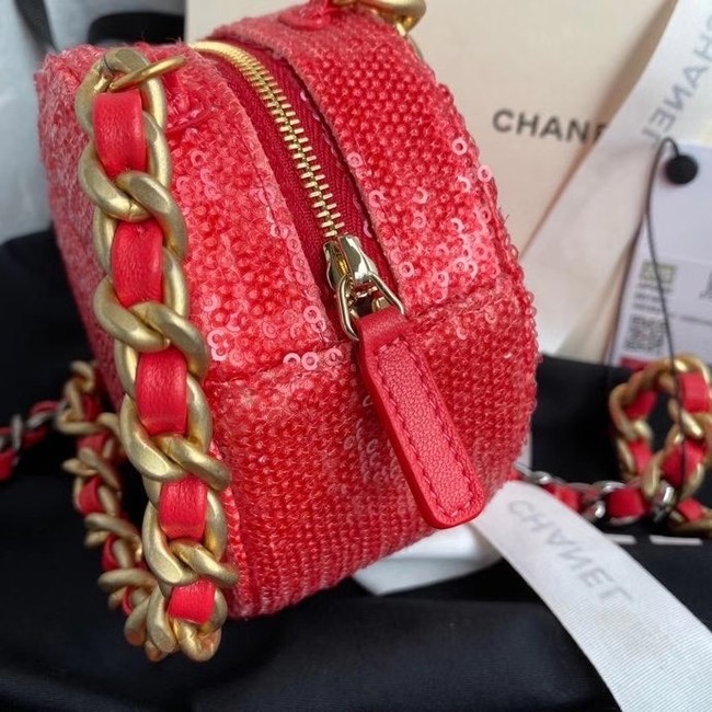 Chanel 19 chain Bag AP0945 red