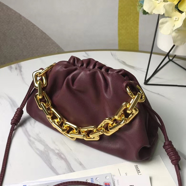 Bottega Veneta THE MINI CHAIN POUCH 620229 Burgundy