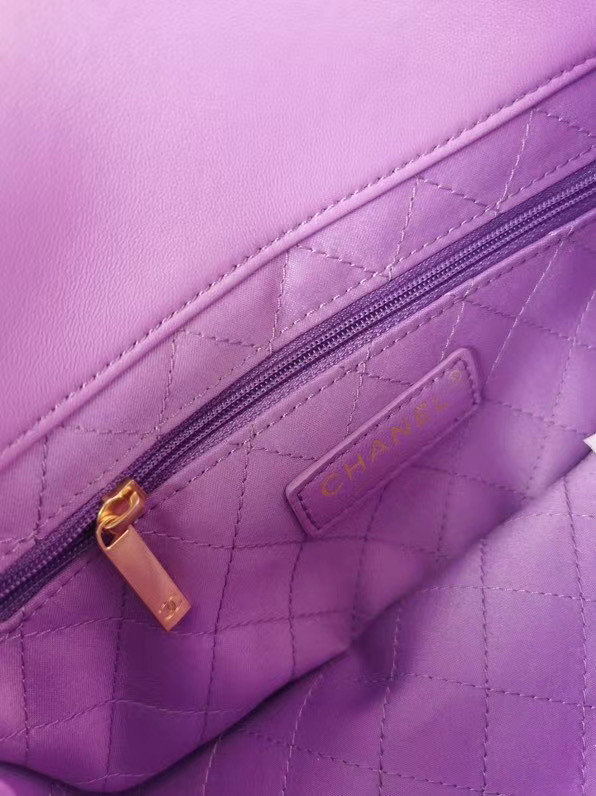 Chanel Original Lather Flap Bag AS2044 Lavender