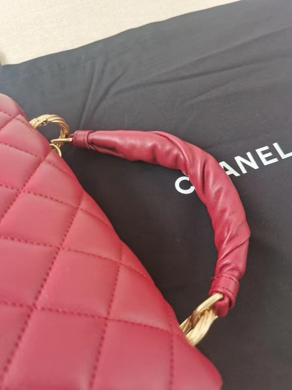 Chanel Original Lather Flap Bag AS2044 red