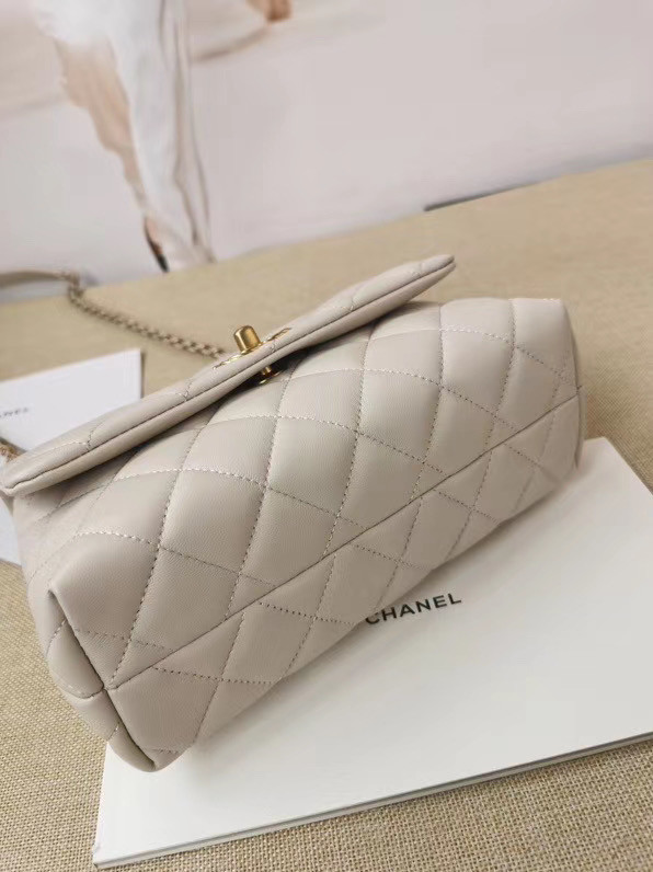 Chanel Original Lather Flap Bag AS2044 white