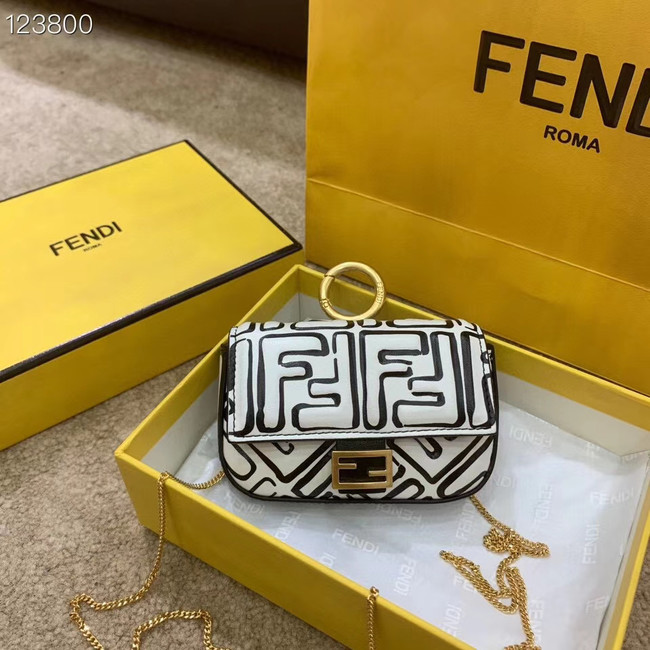 FENDI NANO BAGUETTE CHARM nappa leather 7AR844