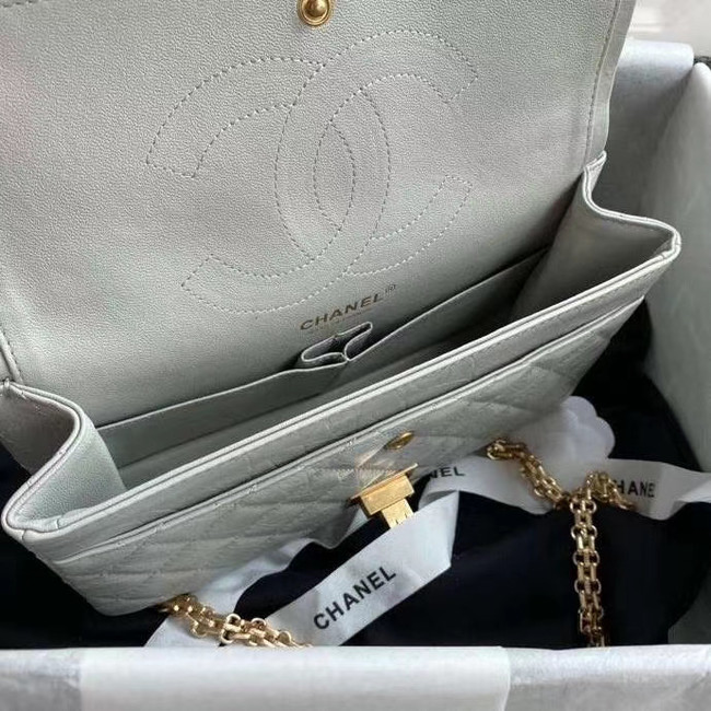 Chanel 2.55 Calfskin Flap Bag A37586 light grey