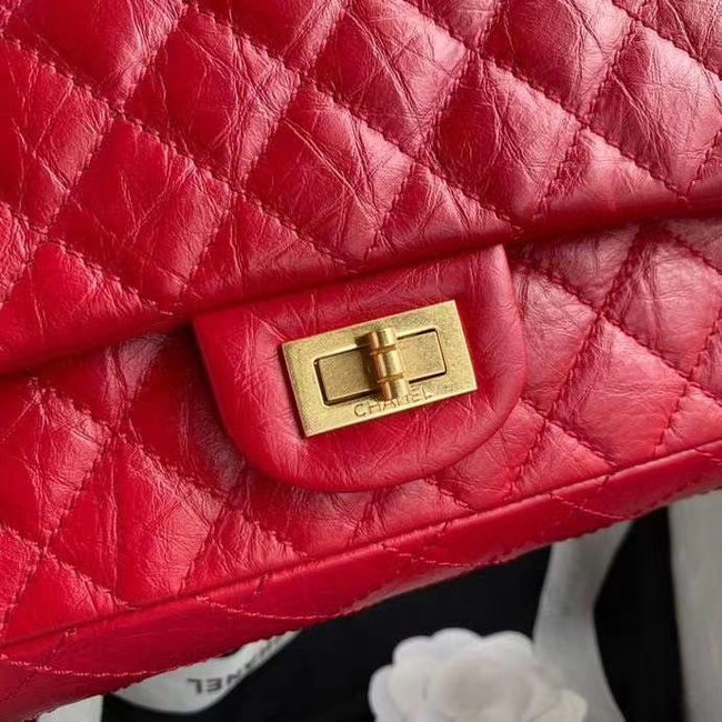 Chanel 2.55 Calfskin Flap Bag A37586 red