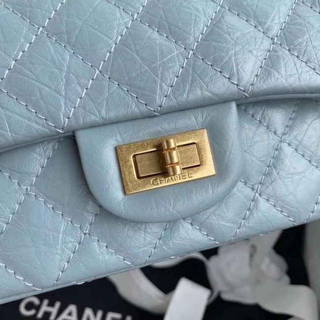 Chanel 2.55 Calfskin Flap Bag A37586 sky blue