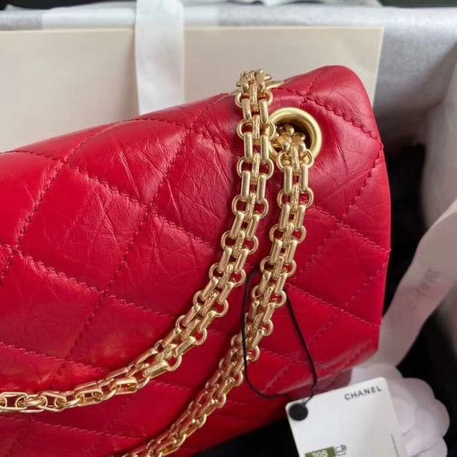 Chanel 2.55 Calfskin Flap Bag A37587 red