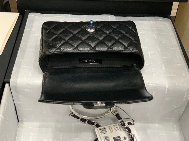 Chanel Flap Original Lambskin Leather Shoulder Bag AS1665 black