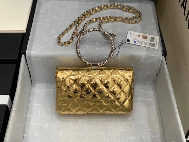 Chanel Flap Original Lambskin Leather Shoulder Bag AS1665 gold